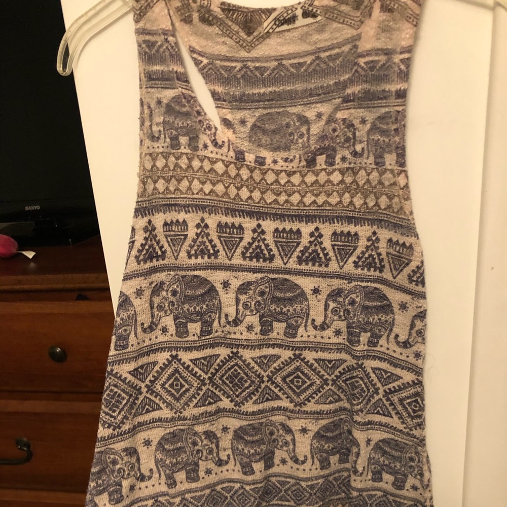 Elephant racer back tank